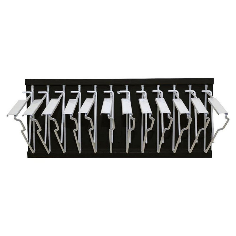 Metal Hanging File Folder Racks, Gray