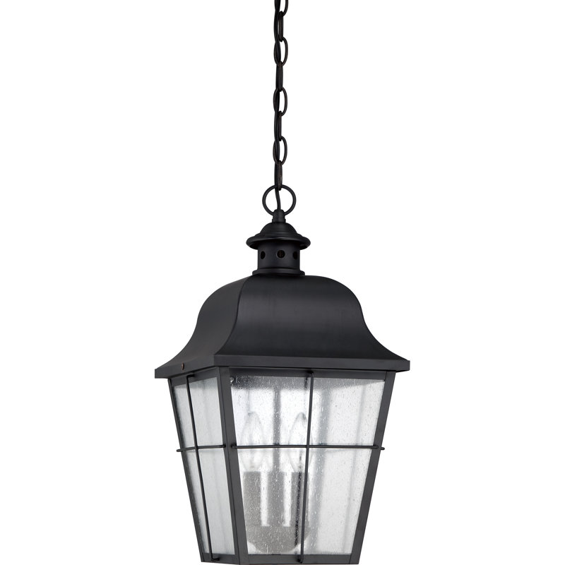 Lanterne suspendue d'extérieur à 3 lumières H 19 po Kratos, Noir