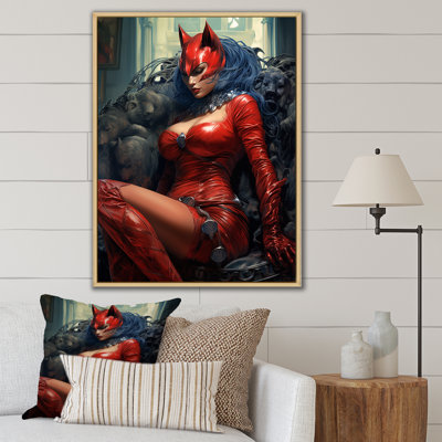 " Catwoman Superhero In Read "