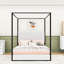 Lit plateforme à baldaquin Upholstery-216019924-216019922