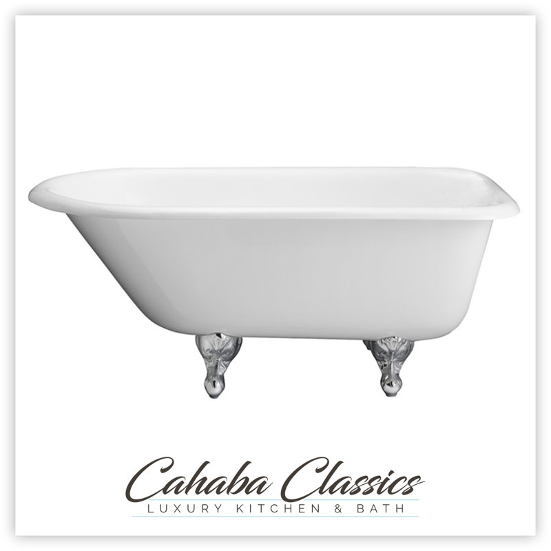 Baignoire de trempage à pattes 30", Chrome poli
