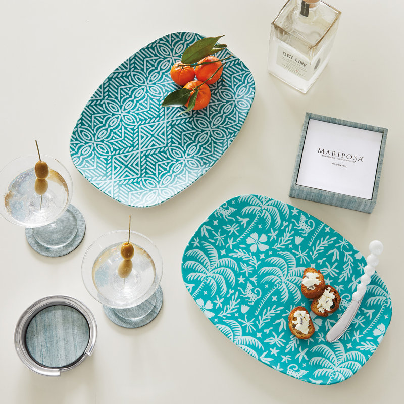 Tangiers Teal Platter
