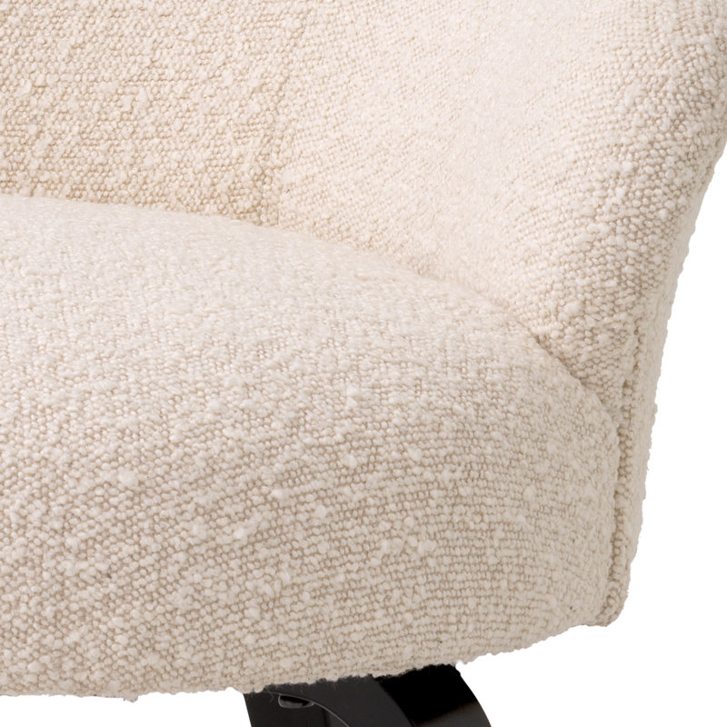 Moretti 20.47'' H Dining Chair, Bouclé Cream