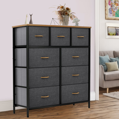 Commode double l 39,4 po Harr 9 tiroirs