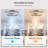 20 Inch Ceiling Fans with Lights and Remote, 3000-6000K Dimmable Modern Flush Mount LED Fan Light 6 Speed Ceiling Fan for Bedroom, Kitchen, Living Room - Black-1842546792