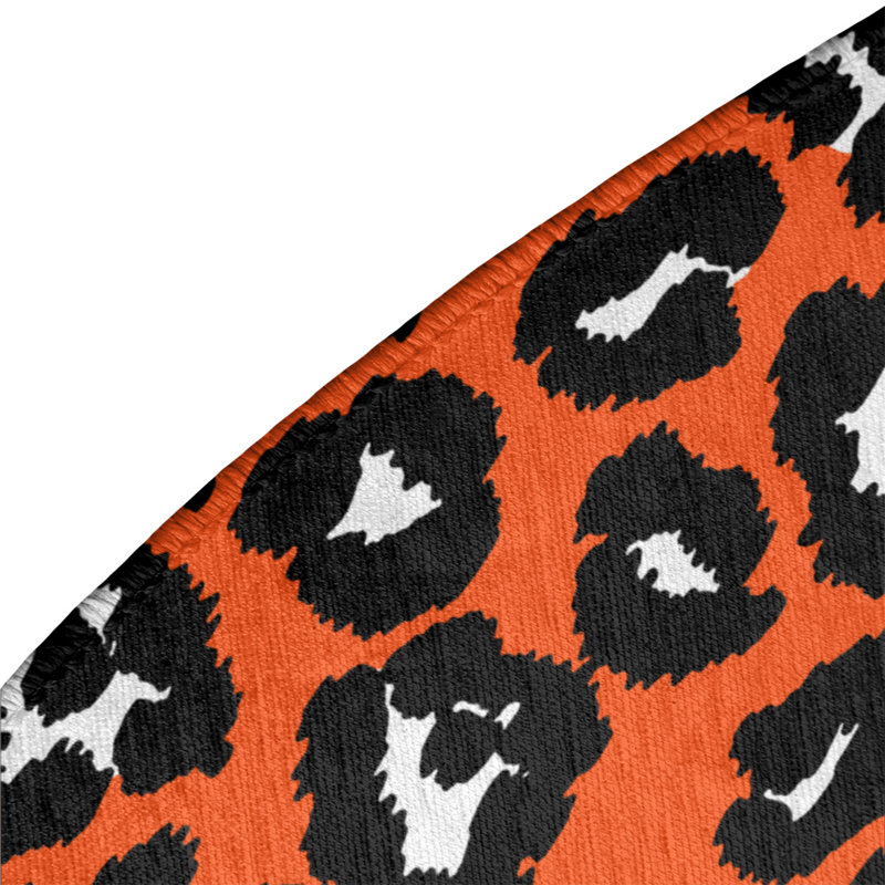 Animal Print Indoor Rug, Round 5'