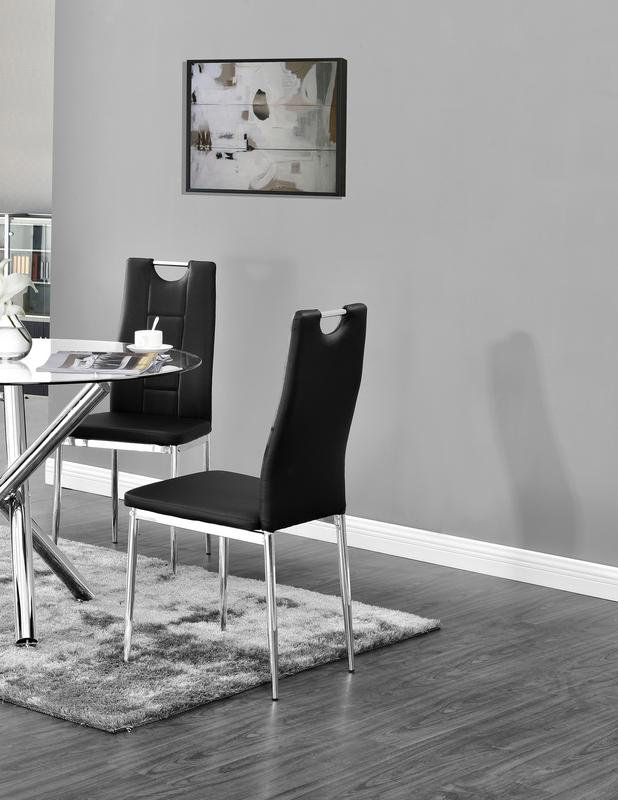 Chaise d'appoint Spickard, Noir