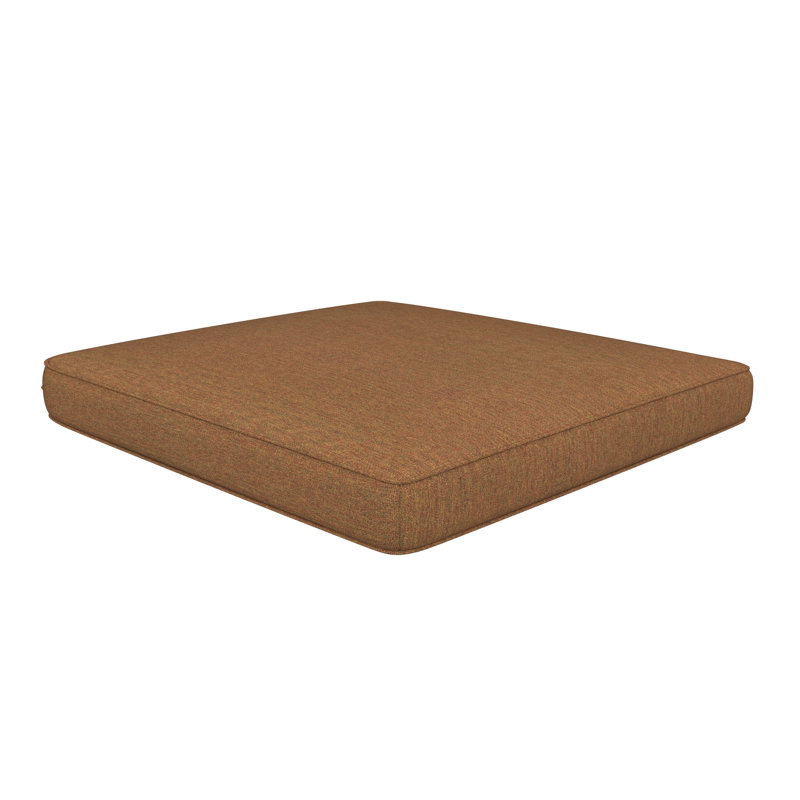 Amala Sunbrella® Outdoor Dining Seat Cushion, Canvas Teak