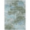9' X 12' Sage And Denim Blue Abstract Washable Indoor Outdoor Area Rug