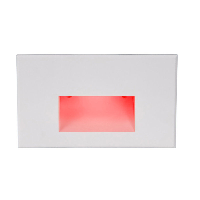 Éclairage pour marches en métal à DEL intégré LEDme, Blanc, Rouge