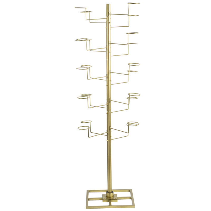 Metal Freestanding 20 - Hook Coat Rack