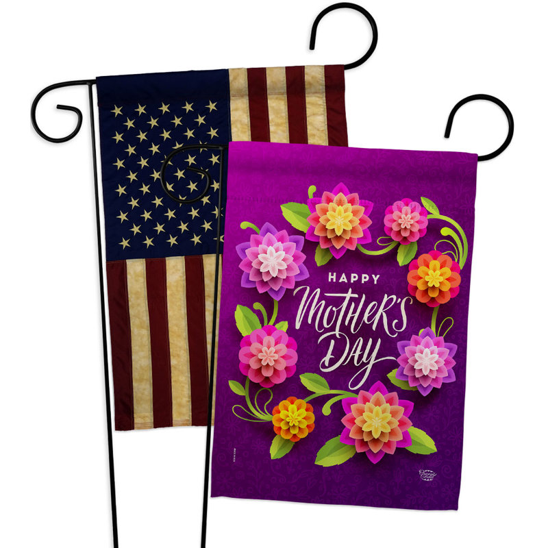 Drapeau de jardin en polyester 18,5 x 13 po Home Decor Home