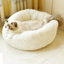 Albury Calming Round Donut Plush Dog Cuddler Bed-1444726381-1444819048