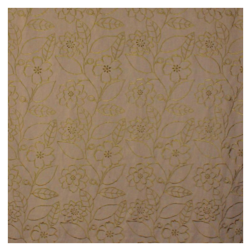 Tissu floral Luxe, Brun