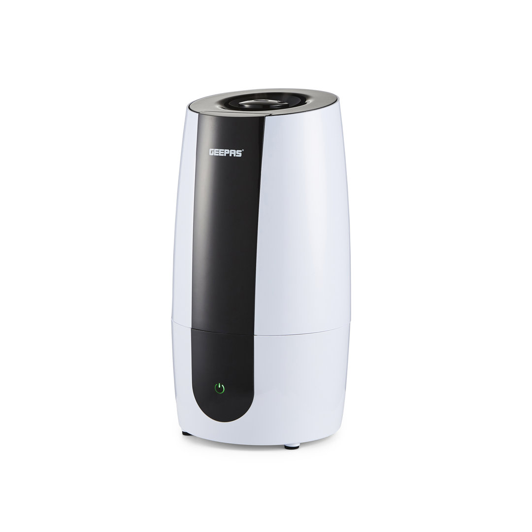 GEEPAS Ultrasonic Humidifier for Bedroom Baby Room | 25W 2.6L Top-Fill Cool Mist Ultra Quiet 35dB with 360Â° Rotating Nozzle & Touch Control | Essenti