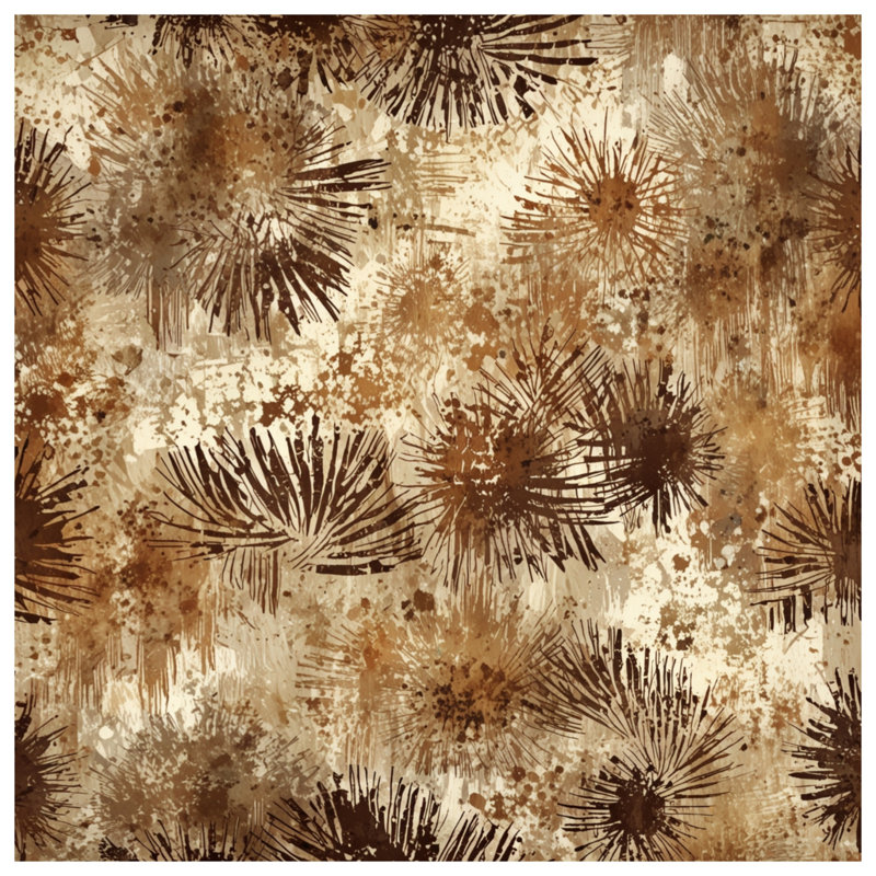 Brown Abstract Splatter Blankets, 50in W x 60in H