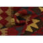 Tapis de zone en laine 5 pi 2 po x 8 pi 2 po noué la à la main one-of-kind Lorain