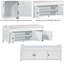 Banc de rangement de style campagnard avec compartiments dissimulés et tablettes réglables-311845749