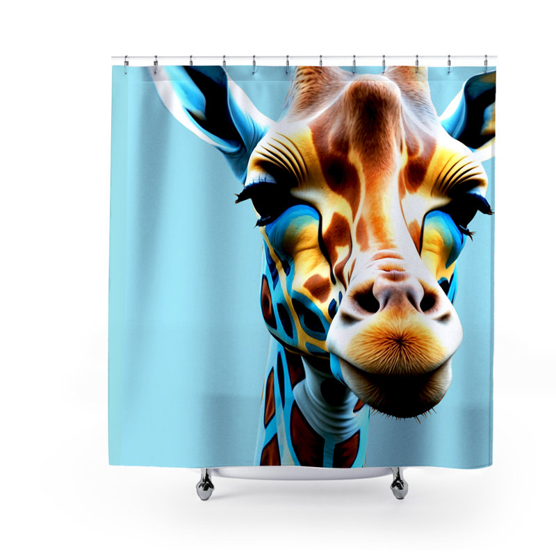 Rideau de douche Angus, Turquoise
