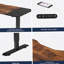 Bureau électrique debout à hauteur réglable pour la maison et le bureau, table d'ordinateur de luxe moderne, bureau relevable de 55 pouces-121068383-135374804