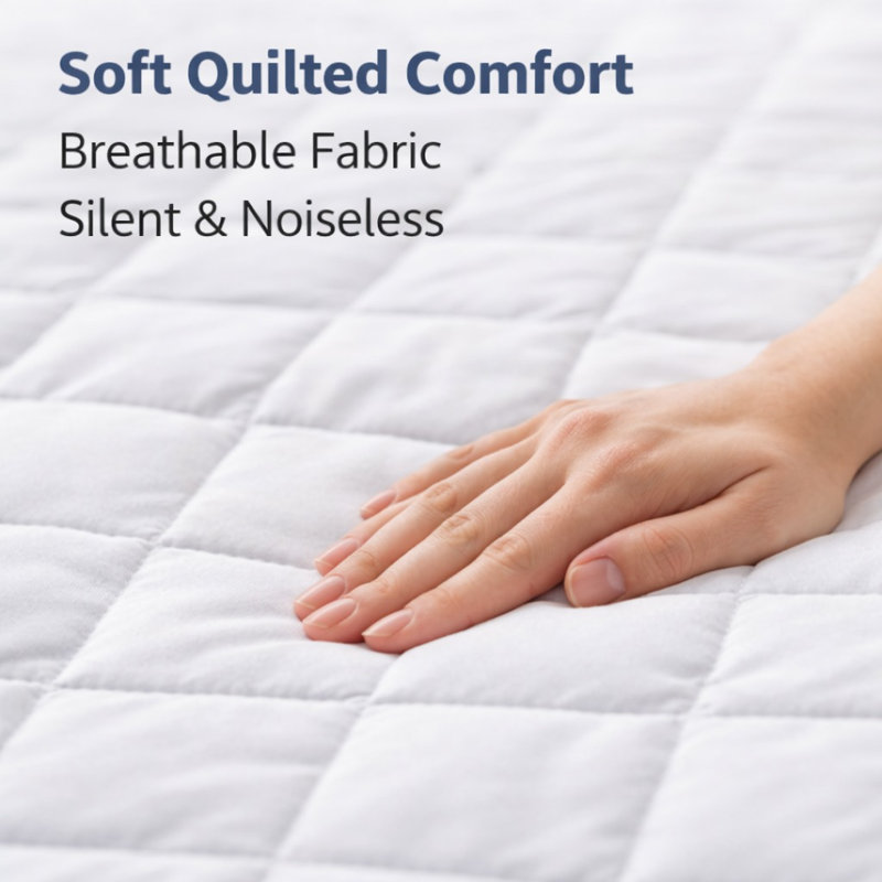 Mattress Protector With Elastic Strap 100% Waterproof, Queen