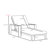 Hoyt 35'' Outdoor Metal Chaise Lounge-676678787-753207723