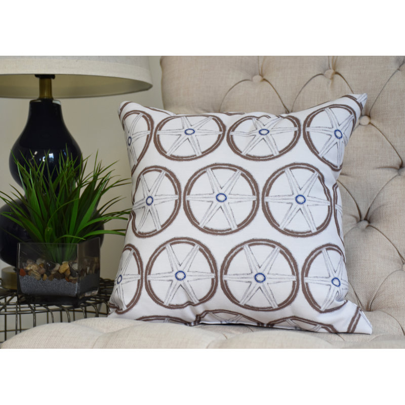 Housse et insert de coussin carré Nantucket, Ivoire, 18 po x 18 po