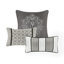 7 Piece Comforter Grey King - Charm Fine-116011713-116011714