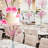 10 PCS Artificial Cherry Blossom Branches Decoration, Faux Flowers 25.5" Long Stems Plum Fake Peach Plants Real Touch Silk for Wedding Home Bedroom Party Table Office-1018504611