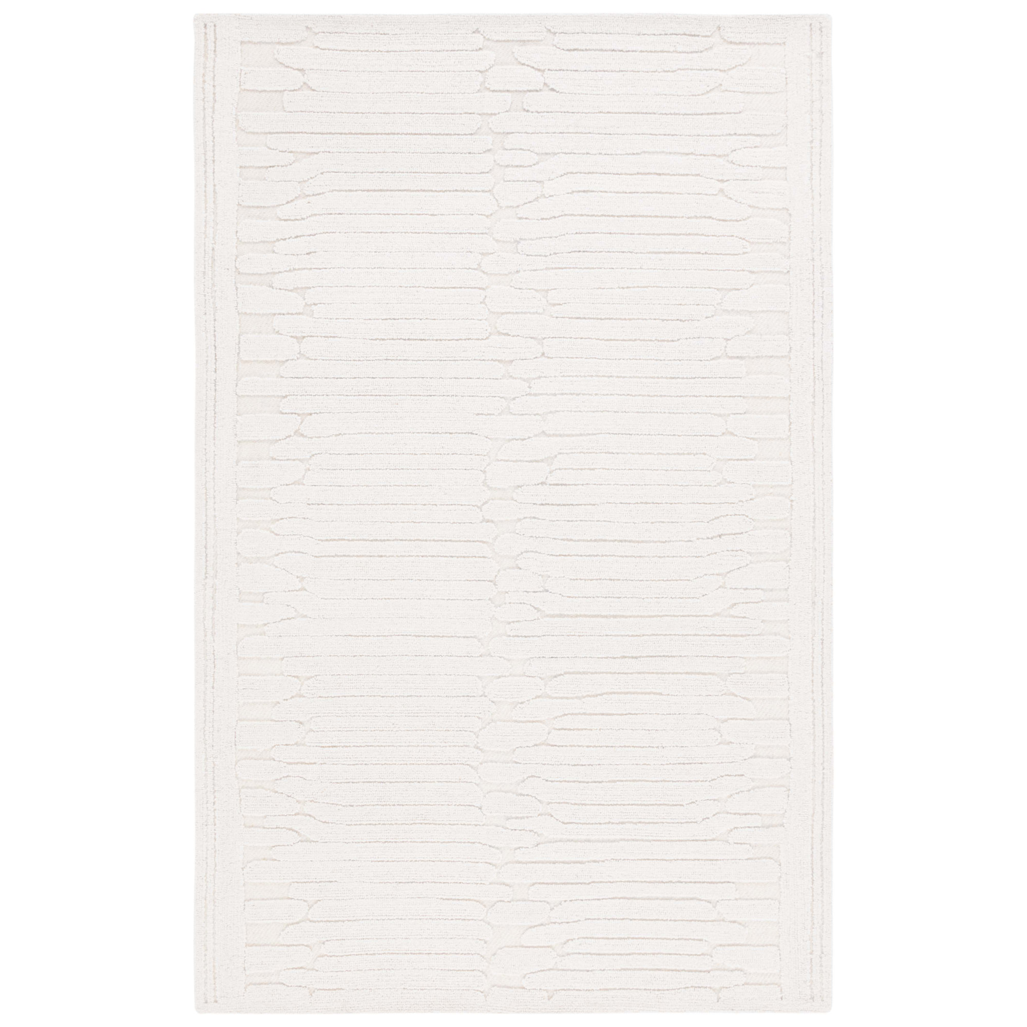 Elona Handmade Ivory Rug, Rectangle 8' x 10'