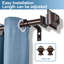Tringle à rideaux simple réglable 1 po Adelene-290140608-290140615