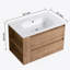 Meuble-lavabo mural avec lavabo en gel