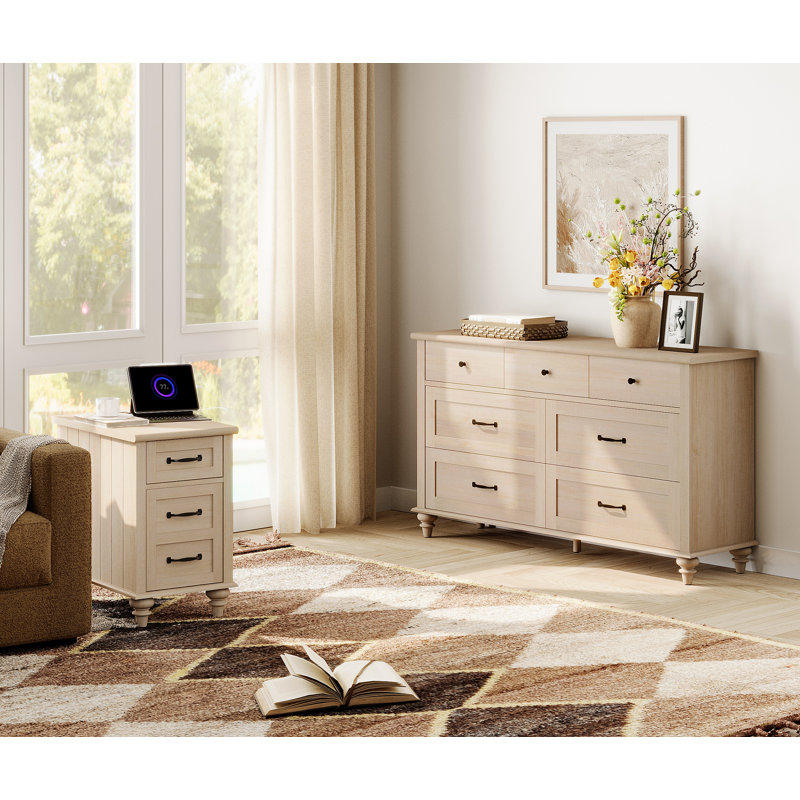 Ensemble de chambre à coucher de 3 pièces Scarlett, Beige