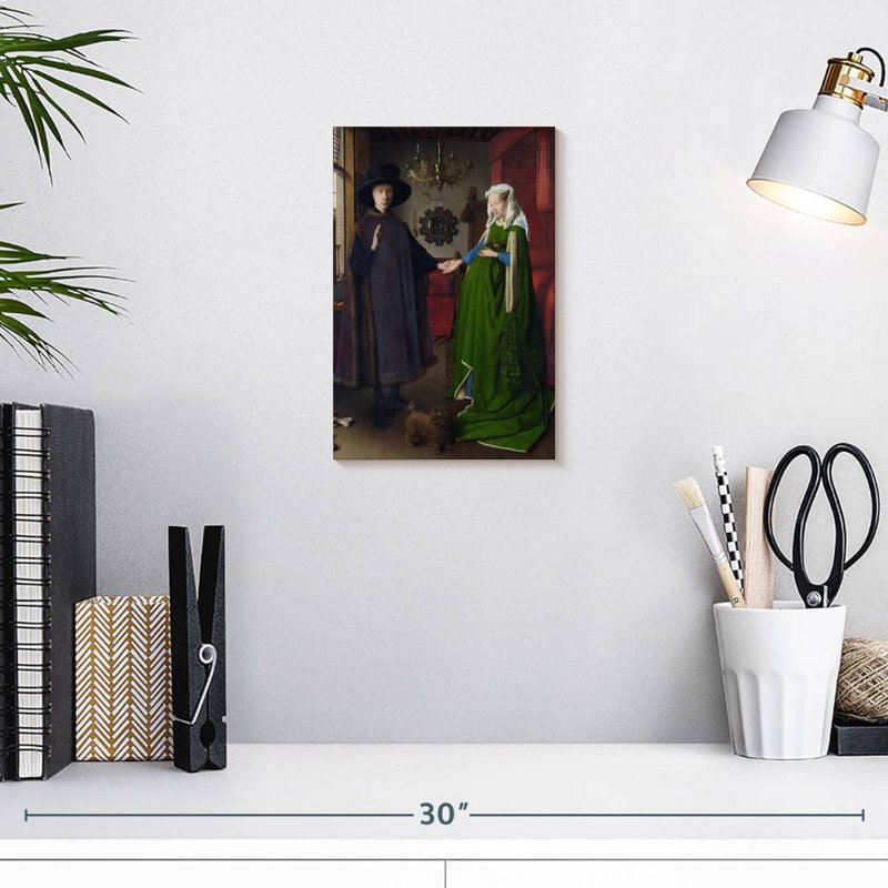 Leisha, le portrait d'Arnolfini, H 12 po x l 8 po