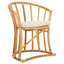 Chaise avec accoudoirs rembourrée en coton Ferryhill-800058219
