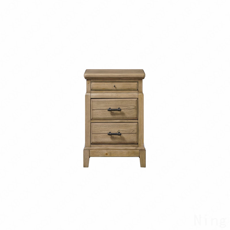 Table de chevet 2 tiroirs avec plateau