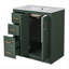 Ensemble de meuble-lavabo 30 po avec lavabo en céramique, armoire de rangement en bois massif, ensemble de meuble-lavabo autoportant avec 3 tiroirs et portes à fermeture douce-1484881534