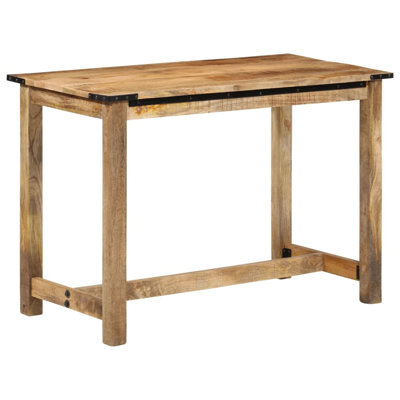 Isadore Rectangular Solid Wood Outdoor Dining Table - 110 cm W 55 cm D