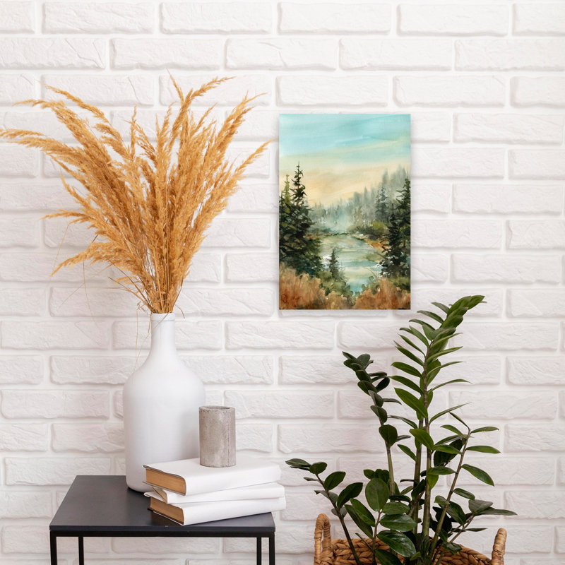 «Favorite Spot Dreamy Peaceful Romantic Forest Landscape», art mural, H 18 po x l 12 po