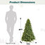 Arbre de Noël artificiel vert pré-éclairé-1617459511
