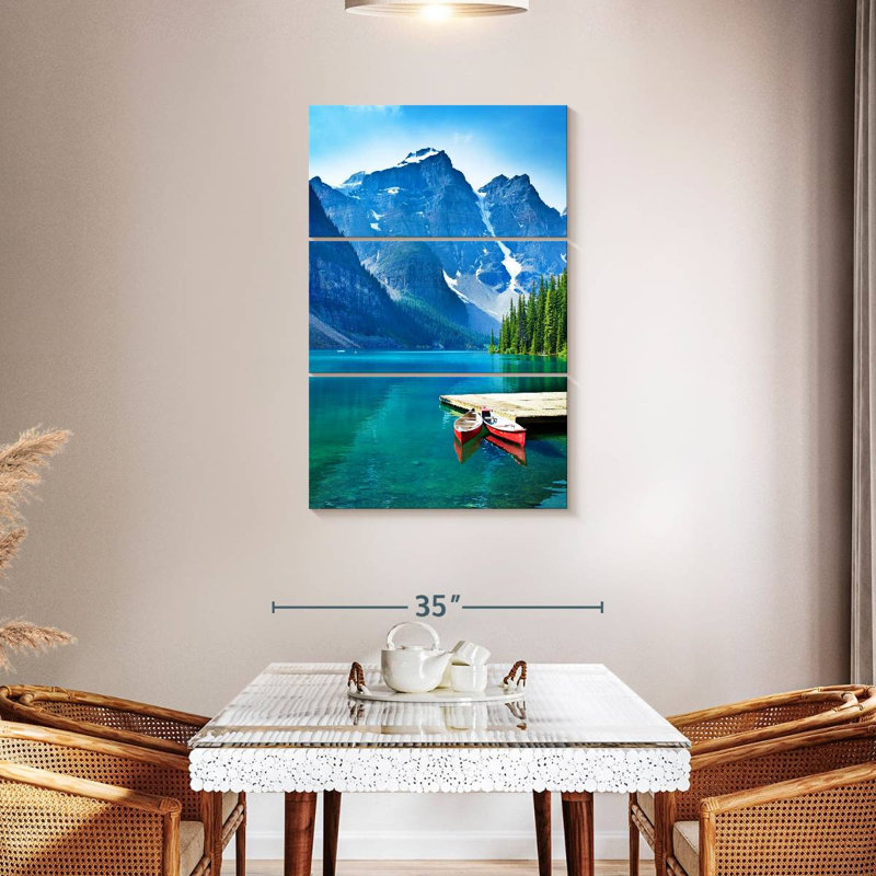Alvord Canoe Dock At Banff Lake, 45" H x 28" W
