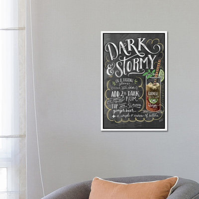 Dark And Stormy Recipe by Lily & Val - Floater Frame Print on Canvas