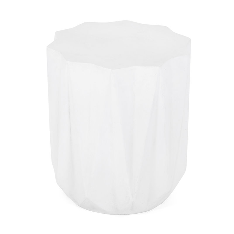 Magnesium Oxide Lightweight Side Table, 19" Package, Modern & Functional Build 17.37" Tall, Chic , Transform Your Space