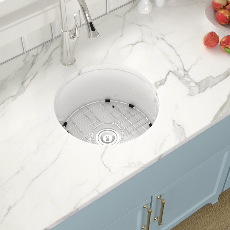 18'' L Single Bowl Ceramic Kitchen Sink