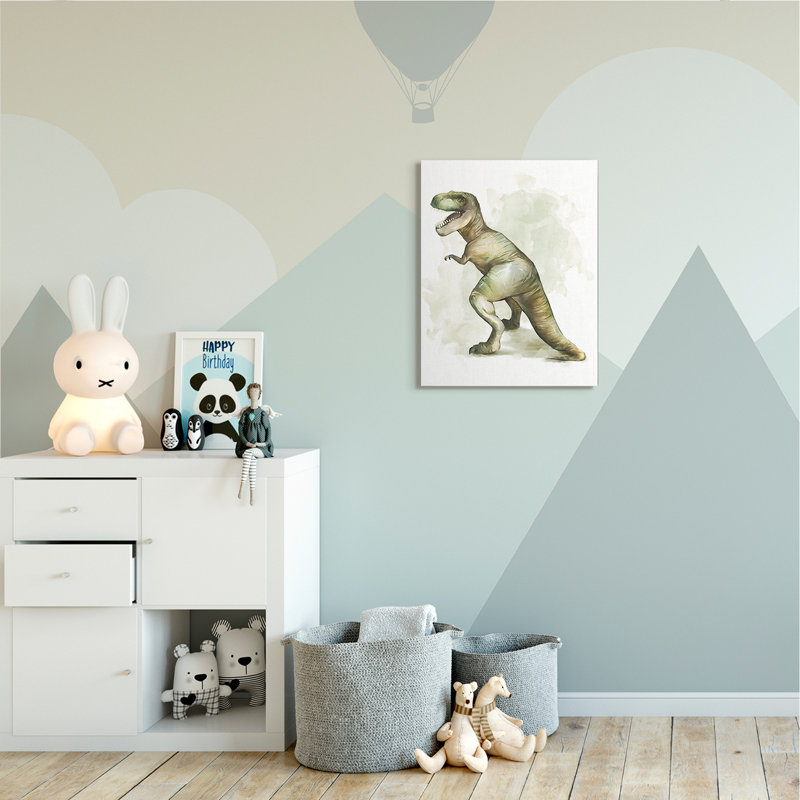 Dinosaure Abdul-Ahad T-Rex, Toile tendue, H 30 po x l 24 po x P 1,5 po