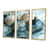 Toile avec cadre flottant or