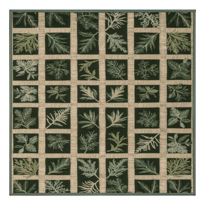 Machine Washable Nature Green Area Rug