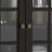 Storage Cabinet with Double Glass Doors and Drawer-569628187