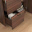 Armoire de bureau pliante peu encombrante avec plusieurs tiroirs et tablettes de rangement, parfaite pour la maison, le bureau, le dortoir et tout espace compact