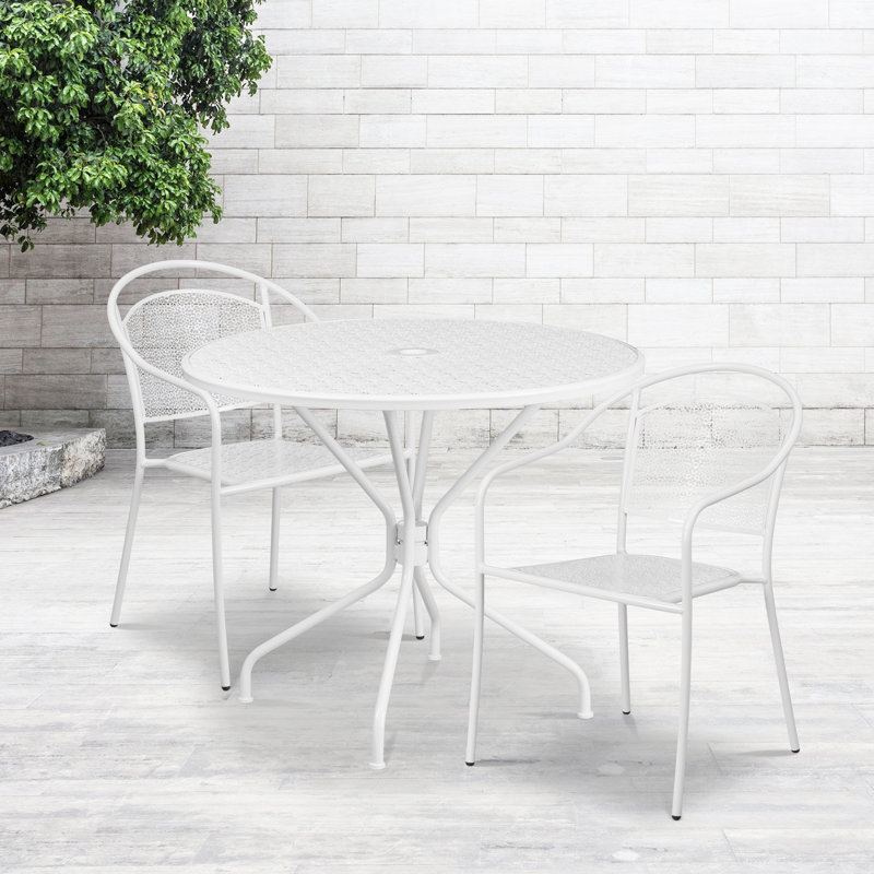 Ensemble bistro rond pour 2 personnes 35,25 po Round, Blanc